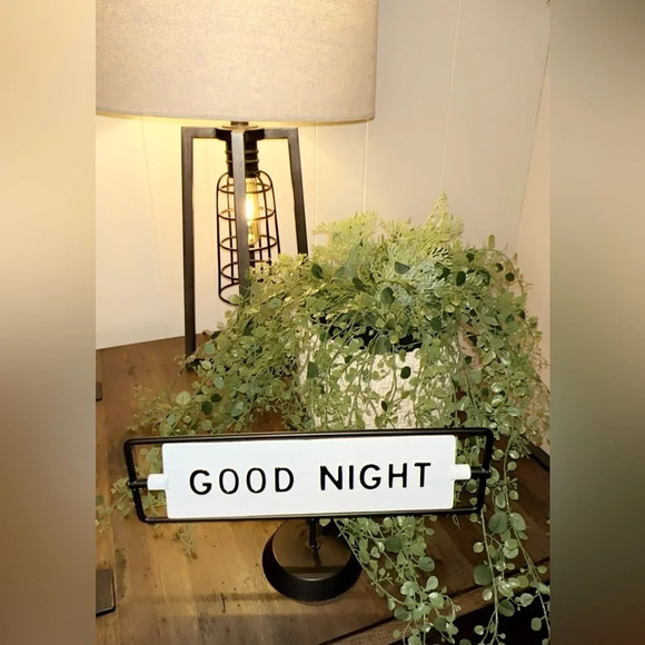 NWT Hearth & Hand with Magnolia Home | Farmhouse Metal Sign Good Day Good Night - Picture 1 of 5